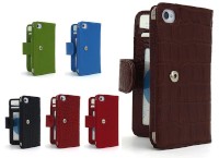 スペックコンピュータのiPhone4S/4用レザーカバー「WALLETBOOK for iPhone4S/4」