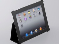 iPad 2向けのフラップ開閉で自動的にスリープをオン／オフできるレザーケース「BSIPD204CLシリーズ」