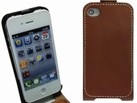ヌメ革を採用したiPhone 4S/4用フリップレザーケース「NUME」