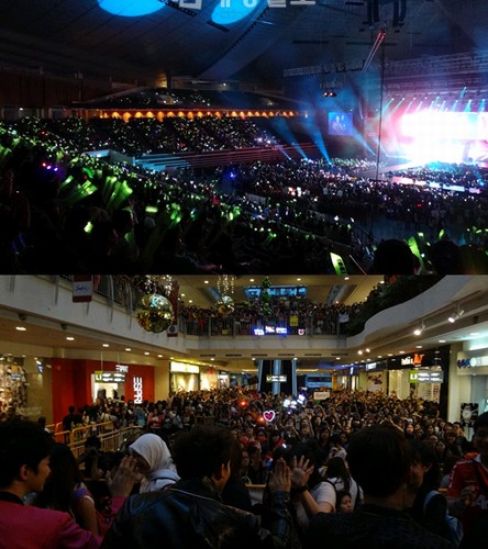 野獣系アイドルグループ「2PM」（ツーピーエム）が、シンガポールでも相変わらずの人気と存在感を誇示した。写真= JYPE
