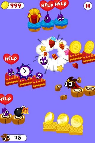 Com2uSは絵本風のグラフィックデザインとチルト・タッチの簡単操作のみで、誰でも気軽に楽しめるフォーリングアクションゲーム「チョコレートヒーロー」をリリースしました。 Com2uSは絵本風のグラフィックデザインとチルト・タッチの簡単操作のみで、誰でも気軽に楽しめるフォーリングアクションゲーム「チョコレートヒーロー」をリリースしました。