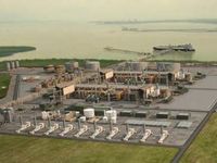 オーストラリア ダーウィンにおける液化天然ガス（LNG）プラント建設イメージ図（画像：国際石油開発帝石）