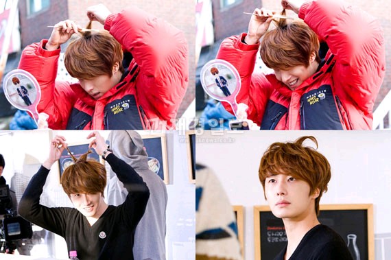 人気放映中の韓国tvN月・火ドラマ『イケメンラーメン店』でチャ・チス役のチョン・イルが、自身の手で髪型を演出している姿が公開された。
