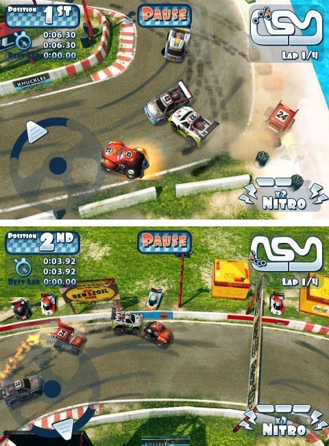 見た目はかわいいからゲームもかわいい？いいえ、そんなことはありません！パワフルなミニカーが作りこまれたサーキット場で大バトル！