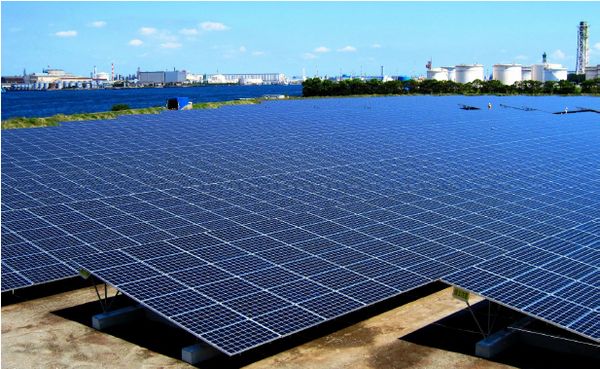 扇島太陽光発電所外観（画像：東京電力）