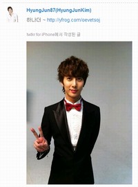 最近俳優としても活躍しているSS501のキム・ヒョンジュン（マンネ）が、8kgも減量した写真を公開し注目を集めている。写真=キム・ヒョンジュン（マンネ）のツイッター