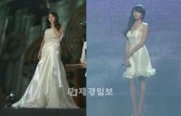 4Minuteのホ・ガユンのウェディングドレス姿が話題になったのに続いて、ヒョナのミニウェディングドレス姿も話題となっている。 4Minuteのホ・ガユンのウェディングドレス姿が話題になったのに続いて、ヒョナのミニウェディングドレス姿も話題となっている。