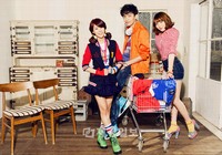 カジュアル・ファッションブランド「UNIONBAY（ユニオンベイ）」は、ガールズグループKARA（カラ）のカン・ジヨンとハン・スンヨン、俳優イ・ミンギを2012年を率いる新しいブランドモデルに抜擢した。写真=UNIONBAY