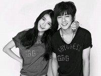 「国民の妹」IU（アイユ）と「国民の弟」ユ・スンホがスタイリッシュなモダン・ビンテージ・カジュアル「G by GUESS」の2012春夏グラビアの撮影を行った。写真=G by GUESS
