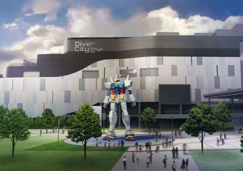 「RG1/1 RX-78-2ガンダムVer.GFT」 設置イメージ（画像：バンダイ）