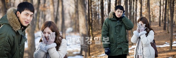 JTBC開局特集ドラマ『パダムパダム・・・彼と彼女の心拍音』（脚本ノ・ヒギョン、演出キム・ギュテ、製作MI, MWM）のガンチル＆ジナカップルが防寒対策法を公開した。写真＝MI