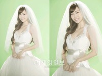 韓国女性アイドルグループ「少女時代」のジェシカが、純白のドレスを着た美しい花嫁に変身して話題だ。