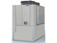 空気熱源温水ヒートポンプ「ハイエフミニHEM-90A」（画像：神戸製鋼所）