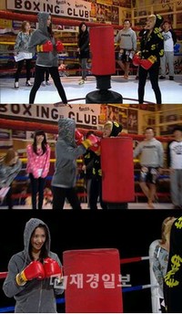 JTBC『少女時代と危険な少年たち』でサニーとユナが、リング上で乱闘劇を繰り広げた。