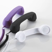 iPhoneでの通話に対応した固定電話の受話器型ヘッドセット「iPhone受話器 400-HS028シリーズ」 iPhoneでの通話に対応した固定電話の受話器型ヘッドセット「iPhone受話器 400-HS028シリーズ」