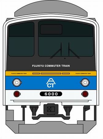 新型車両「6000系」イメージ（画像：富士急行）
