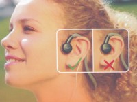 骨の振動で音を聞く「骨伝導方式」を採用したヘッドホン「DN-68611」 骨の振動で音を聞く「骨伝導方式」を採用したヘッドホン「DN-68611」