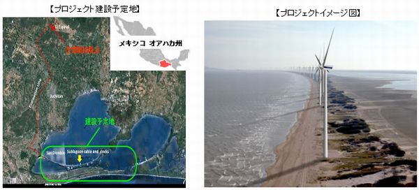 プロジェクト建設予定地（画像：三菱商事）