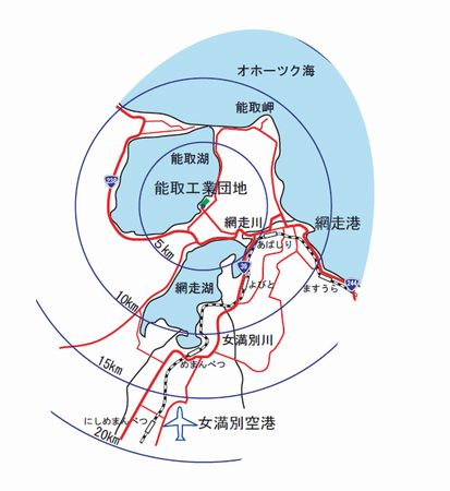 発電所建設予定地（画像：網走市）