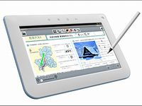 タブレット型学習端末＜JL-T100＞（画像：シャープ）