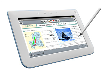 タブレット型学習端末＜JL-T100＞（画像：シャープ）