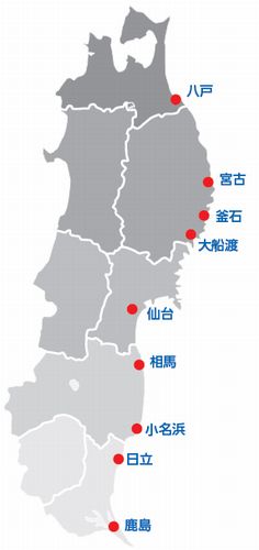 TSUNAMIレーダー設置箇所（3月5日現在）（画像：ウェザーニューズ）