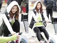 スポーツブランド「リーボック」のイベントに参加するユン・ソイ スポーツブランド「リーボック」のイベントに参加するユン・ソイ