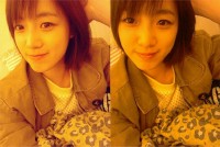 T-ARAのウンジョンが前髪を切った姿を公開した。写真＝ウンジョンのツイッターより