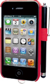 プリンストンテクノロジーが発売したiPhone 4/4S用カードホルダー付きPUレザーハードケース「PIP-CHC2P」シリーズ