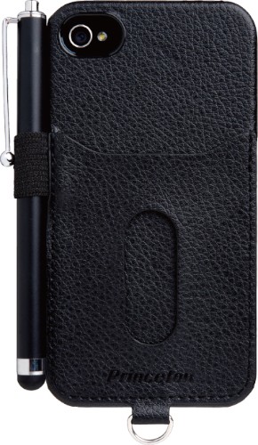 プリンストンテクノロジーが発売したiPhone 4/4S用カードホルダー付きPUレザーハードケース「PIP-CHC2P」シリーズ