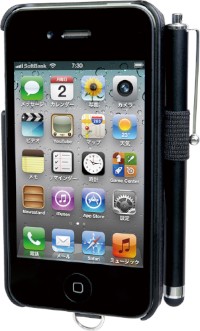 プリンストンテクノロジーが発売したiPhone 4/4S用カードホルダー付きPUレザーハードケース「PIP-CHC2P」シリーズ