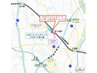「三井ショッピングパーク ららぽーと新三郷アネックス」位置図(画像:三井不動産) 「三井ショッピングパーク ららぽーと新三郷アネックス」位置図(画像:三井不動産)