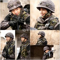 韓国MBCドラマ『ザ・キング2Hearts』の二人の主人公ハ・ジウォンとイ・スンギが、リアルな“市街戦訓練”シーンを撮影した。写真=キム·ジョンハクプロダクション