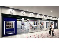 「STRICT-G」の『NEOPASA静岡店』(下り)店舗イメージ(画像:バンダイ) 「STRICT-G」の『NEOPASA静岡店』(下り)店舗イメージ(画像:バンダイ)