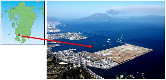 鹿児島市七ツ島メガソーラー発電所（仮称）建設予定地（画像：京セラ）