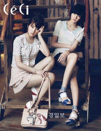 中毒性の強いメロディと魅惑的なダンスが人気のガールズグループMiss A（ミスエイ）のジア、ミン、スジ、フェイが、最近ファッションマガジンCeCiのグラビア撮影であどけない少女の姿に変身し、話題になっている。