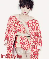 Brown Eyed Girls（ブラウン・アイド・ガールズ）のガインが、ファッション誌『InStyle（インスタイル）』のカメラの前に立った。