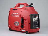 プロパンガス仕様ポータブル発電機（画像：ホンダ）