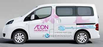 イオンリテール株式会社向けモニター車（画像：日産自動車）