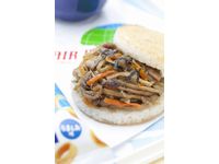 「AIR MOS ライスバーガー」(画像:日本航空) 「AIR MOS ライスバーガー」(画像:日本航空)