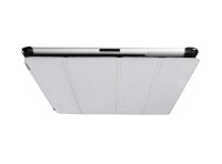 めくったSmart Coverがピタっと裏にはりつく、Smart Cover対応シェル型iPad(第3世代)/iPad 2用ケース「essential TPE iro case snapsnap for iPad(第3世代)/iPad 2」