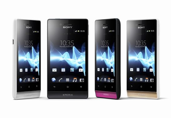 「Xperia miro」（画像：ソニーモバイルコミュニケーションズ）