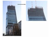 鉄骨の高さが西日本一となった「あべのハルカス」 （画像：近畿日本鉄道）