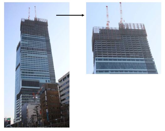 鉄骨の高さが西日本一となった「あべのハルカス」 （画像：近畿日本鉄道）