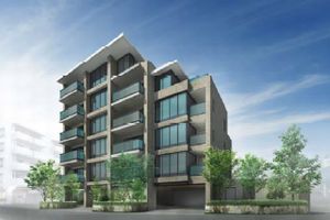 「グランドメゾン大濠Park」の外観（完成イメージ）（画像：積水ハウス）