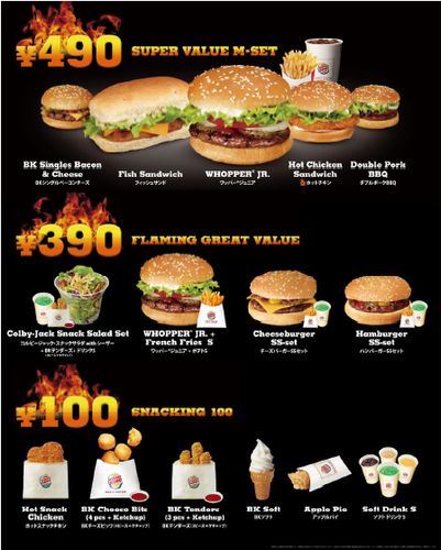 新メニュー概要（画像：バーガーキング・ジャパン）