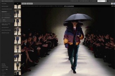 バーバリー プローサム2013年春夏コレクションをライブストリーミングで配信