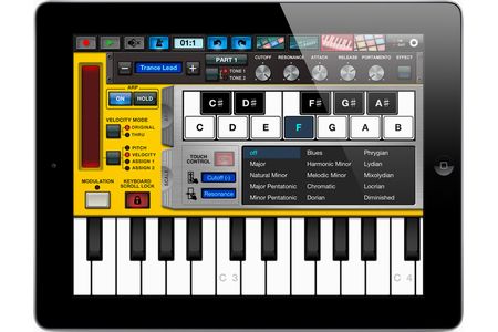 「Synth Arp & Drum Pad」利用イメージ（画像：ヤマハ）