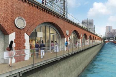 親水デッキ整備イメージ（画像：JR東日本）