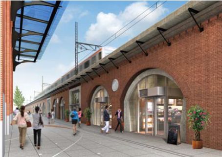 高架下開発整備イメージ（画像：JR東日本）